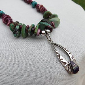 Southwestern Necklace Set with Sugilite Pendant